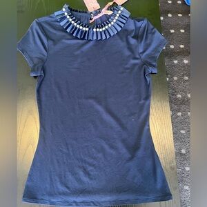 Ted baker navy blue tee shirt size 1 (US 4)